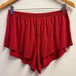 Athleta Nighttime Bliss Sleep Shorts Candy Red